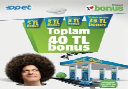 OPET'te Bonus Card ile yapılan alışverişlerde 40 TL Bonus fırsatı